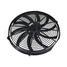 Air Conditioner Fan 16 inch 12V 80W Round Frame with 10 Crooked Blade