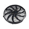 Air Conditioner Fan 16 inch 12V 80W Round Frame with 10 Crooked Blade