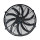 Air Conditioner Fan 16 inch 12V 80W Round Frame with 10 Crooked Blade