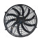 Air Conditioner Fan 16 inch 12V 80W Round Frame with 10 Crooked Blade