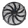 AC Cooling Fan 16 inch 24V 80W Round Frame with 10 Crooked Blade