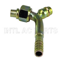 Hose Barb Fitting #8 90°O-RING（Iron joint with R12 high & low pressure valve）