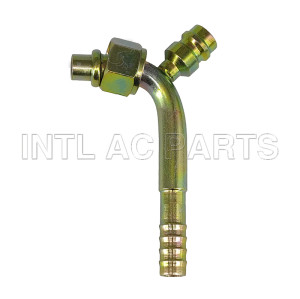 Hose Barb Fitting #8 90°O-RING(Iron joint with R12 high & low pressure valve)
