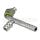 #8 90 degree Female Oring Barb Fitting O-Ring Alu joint