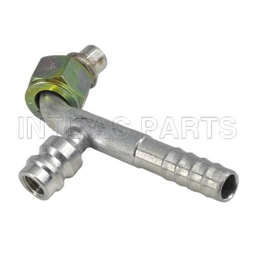 #8 90 degree Female Oring Barb Fitting O-Ring Alu joint