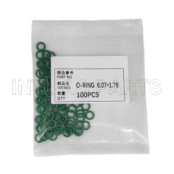 HNBR Air conditioning O-ring Oring 6.07*1.78mm Color Green