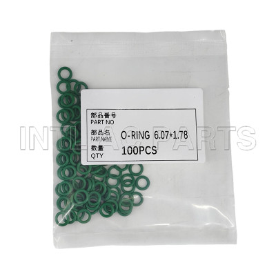 HNBR Air conditioning O-ring Oring 6.07*1.78mm Color Green