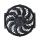 12 inch 12V 120W squre frame with 10 crooked blade auto air conditioner fan cooling fan