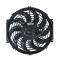 12 inch 12V 120W squre frame with 10 crooked blade auto air conditioner fan cooling fan