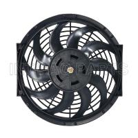 12 inch 12V 120W squre frame with 10 crooked blade auto air conditioner fan cooling fan