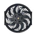 12 inch 12V 120W squre frame with 10 crooked blade auto air conditioner fan cooling fan