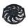 12 inch 12V 120W squre frame with 10 crooked blade auto air conditioner fan cooling fan