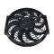 12 inch 12V 120W squre frame with 10 crooked blade auto air conditioner fan cooling fan