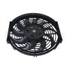 12 inch 12V 120W squre frame with 10 crooked blade auto air conditioner fan cooling fan