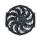 12 inch 24V 120W squre frame with 10 crooked blade AC condenser fan Cooling Fan