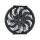 12 inch 24V 120W squre frame with 10 crooked blade AC condenser fan Cooling Fan
