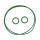4PCS AC O-Ring Seal Kit for V5 V7 Compressor Green Air Conditioning O-Rings Kit