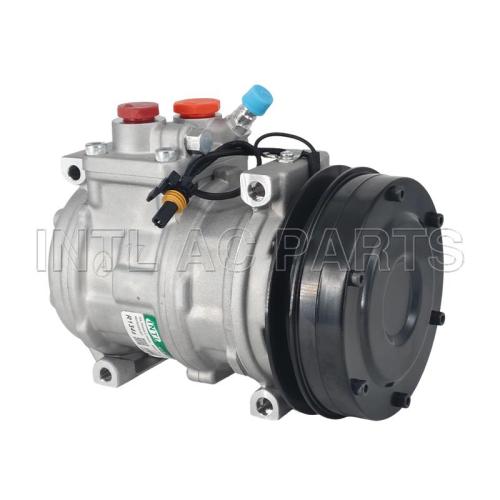 12V 10PA17C Auto Air Conditioning Compressor for John Deere Combine/Grapple Skidder/Loader Any model/Motor Grader/Skidder/Sprayer/Tractor