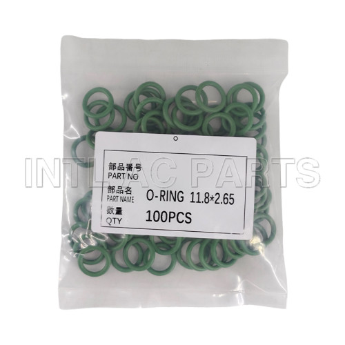 Car A/C Repair Kit - O-Ring Set Chinese Factory Manufacture Green O-Ring 11.8*2.65mm
