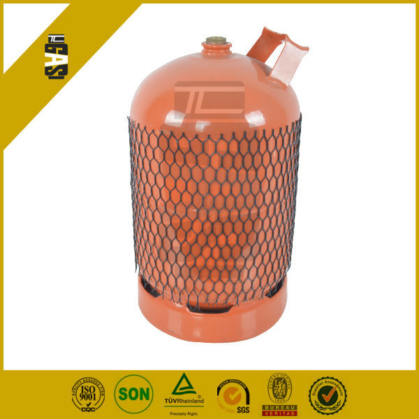 orange gas cylinder