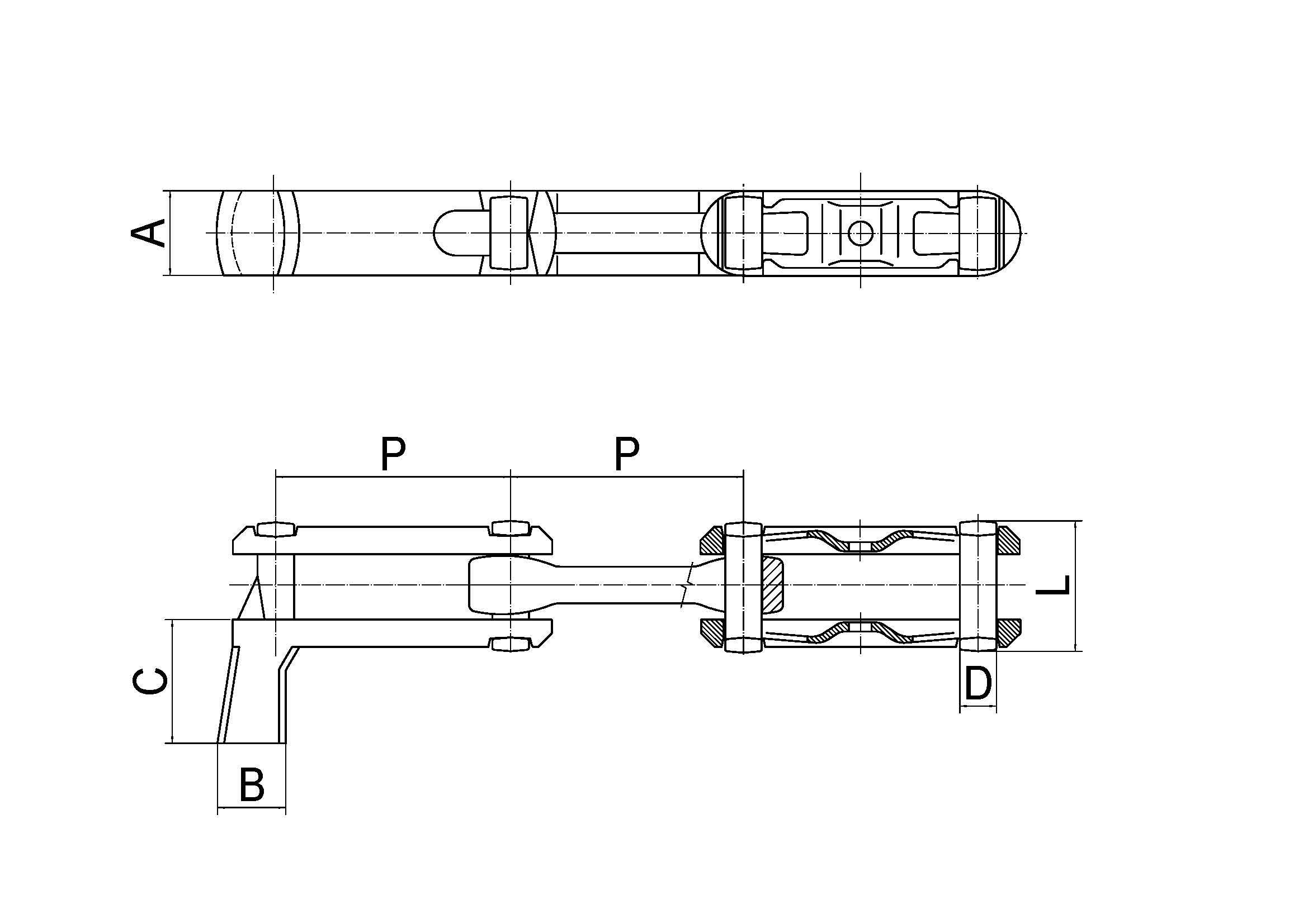 X458 conveyor chain