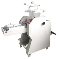 Manual paper feeding  roll laminator with auto overlap & pneumatic cutting systems PL-400YA