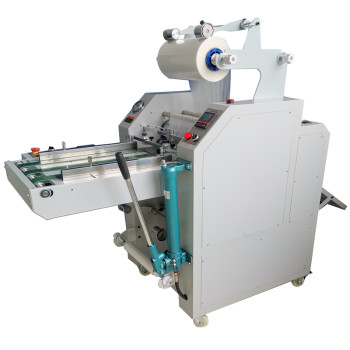 Hydraulic paper feeder laminator with auto overlap & pneumatic cutting systems HL-400Z