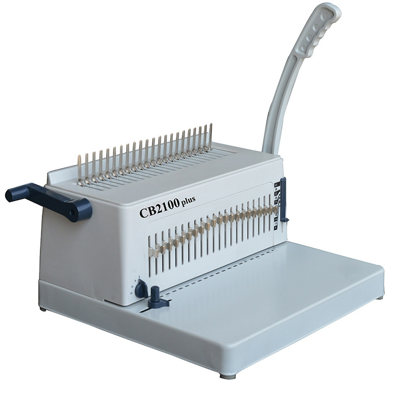 Plastic Comb Binding Machine For Office Use CB2100 plus | Manual comb binding machine | SUPU