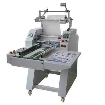 Semi-Automatic film roll laminating machine with automatic overlap & Pneumatic cutting PL-500YA