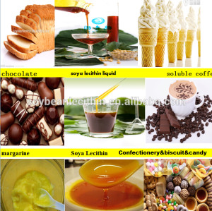 Líquido emusifier lecitina de soja para productos de confitería( aditivo alimentario)