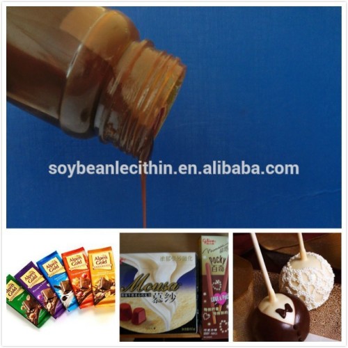 Qualité alimentaire lécithine de soja pour les bonbons et le chocolat 60% min