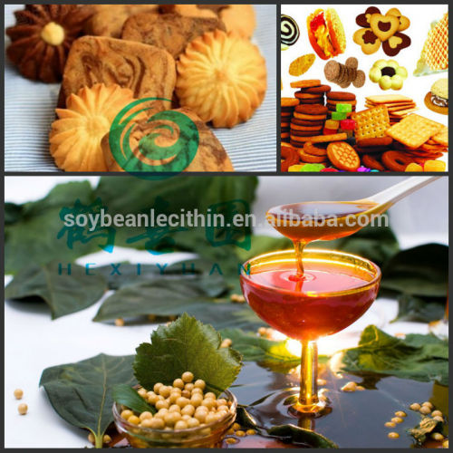Haute qualité émulsifiant de lécithine de soja ogm livraison pour biscuit manufatcure