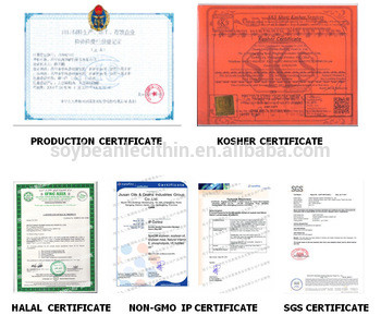 Food additives in chocolate soya lecithin