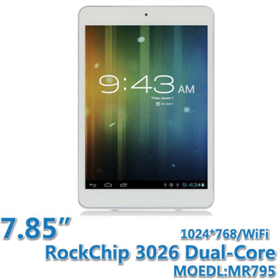 7.85 inch Rockchip 3026 Dual-Core Tablet PC