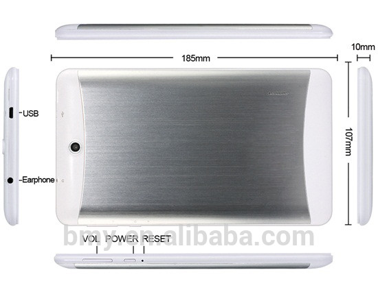 MT763H-3G 7" Android tablet with dual sim card dual-core with 3G