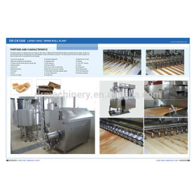 Swiss roll and layer cake production line