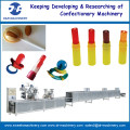 Toy lollipop depositing machine