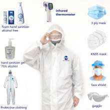 We have 3 ply mask, KN95 mask, face shield, goggles, foam hand sanitizers, protective clothing.etc...