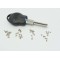 New Arrival Car Blank Key,Vertical Milling Key with Graduation,Data Scale Lineation Vertical Milling Key for Focus(HU101)