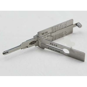 NEW LISHI lock pick and decoder NE38 2 in 1 lock pick car key lock pick tool Locksmith Tool