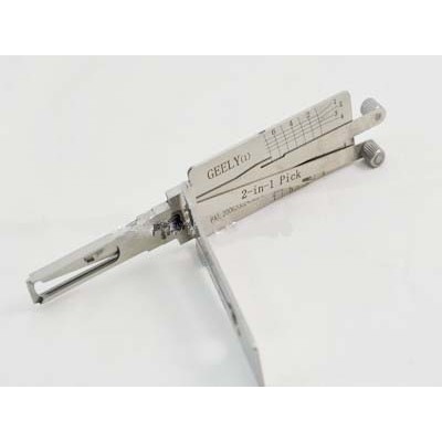 Original Lishi Geely 2 in 1 lock pick and decoder together locksmith tools,lock pick set,electric lock pick gun,lock pick