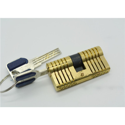 Cutaway Practice 7 pins Brass both end Lock training Skill Pick for Locksmith