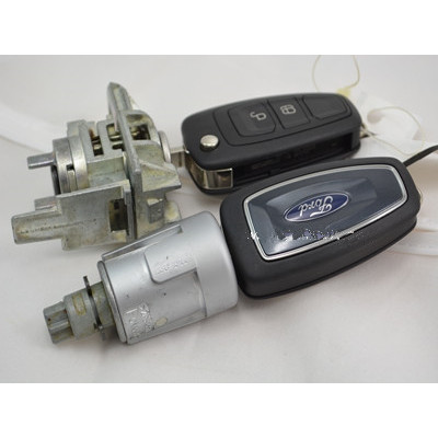 Suitable for Ford cars original ford full set lock for Ford iginition lock door lock remote kry for Ford
