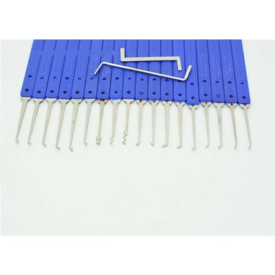 Arrived newly reliable brand18-in-1 KLOM Stainless Steel Lock Pick Set new stainless steel 18 pcs lock pick set for used klom key decoder