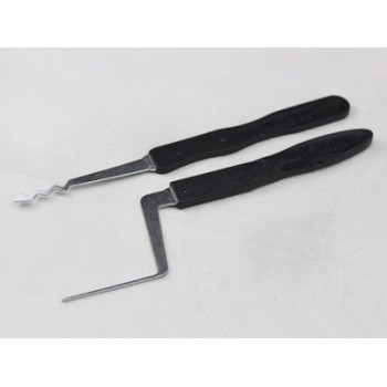 Lockpick metal hooks high quality type handle 2 sets of single hook lockpick set for locksmith tools