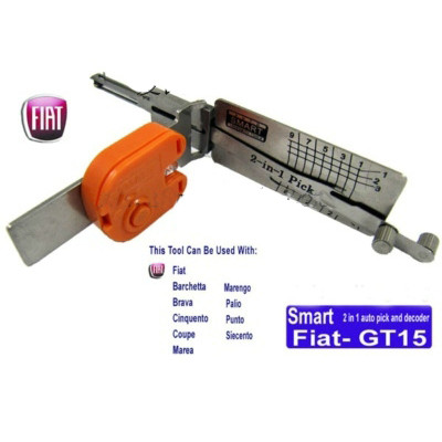 Smart 2 in 1 auto pick and decoder Fiat Cylinder open reader (GT15)