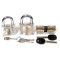 Transparent Cutaway Cylinder Two Sides Padlock Locksmith Practice Tools