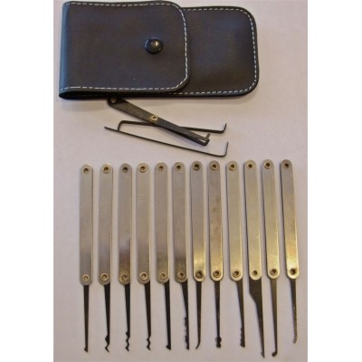 15 In 1 Stainless Steel Hook Lock Pick Set Locksmith tool