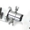 Metal Alloy Adjustable Locksmith Tool Softcover Type Practice Lock Clamp Lock Picks Tools