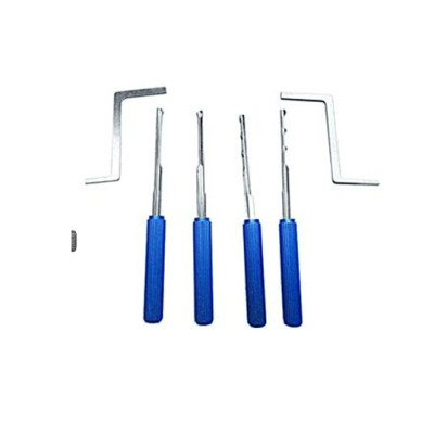 Locksmith Tools 4+2 Blue Invincible Lock Pick Set Door Lock Openning Tools